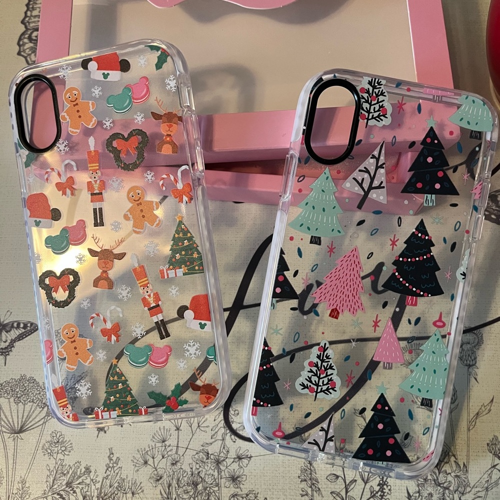 2 iPhone XR Cases - Holiday Disney theme